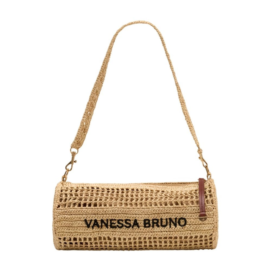 Vanessa Bruno Raffia shoulder bag in beige