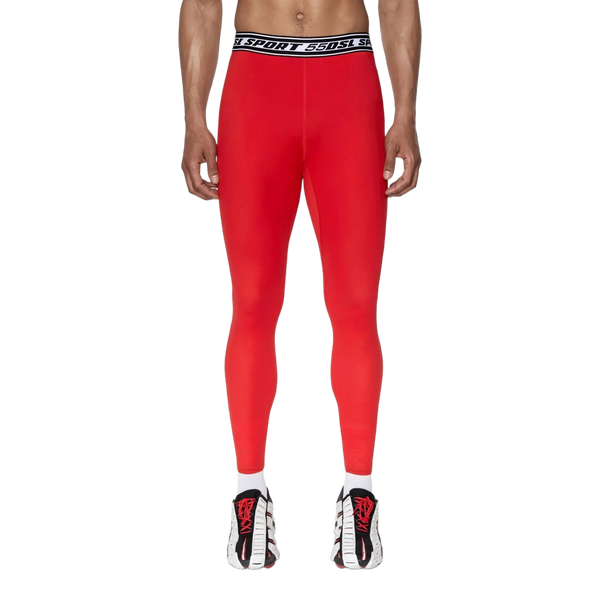 Diesel leggings in red