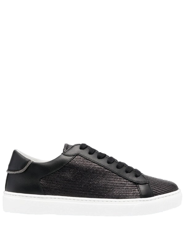 Fabiana Filippi Outer: Calf Leather 100% sneaker in black