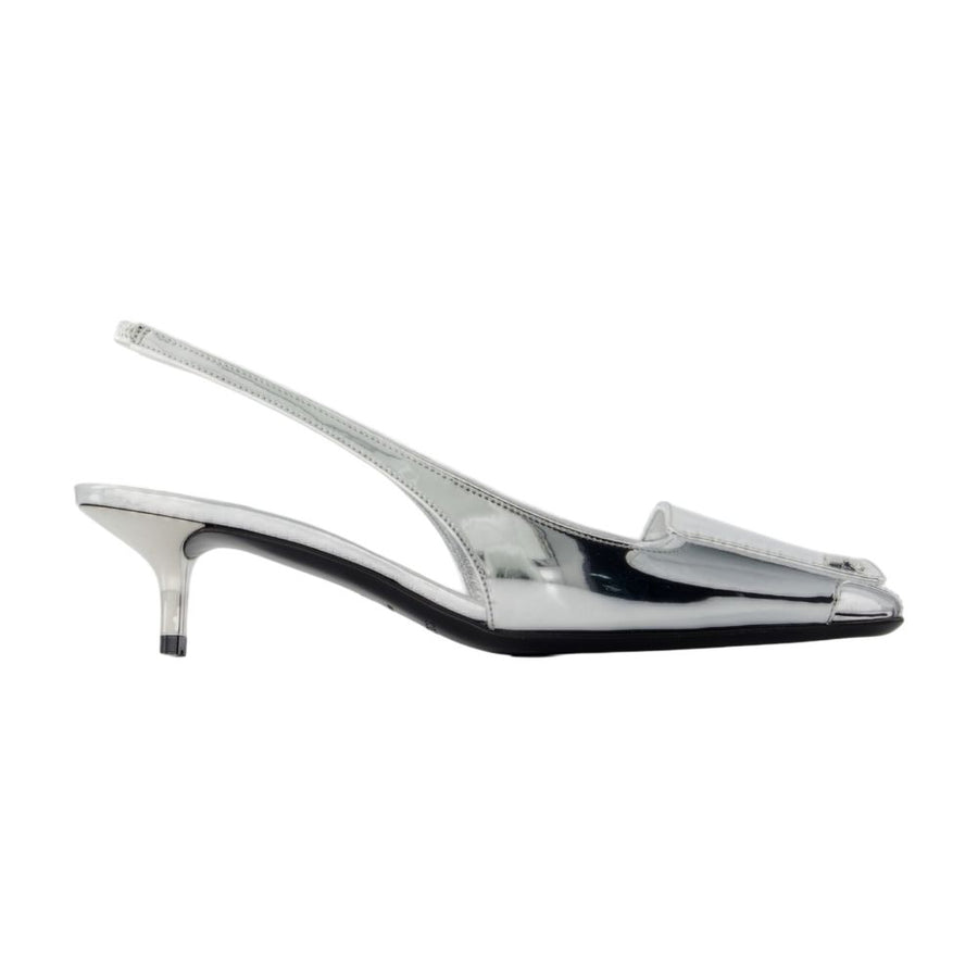 Courreges Synthetic kitten heel in silver
