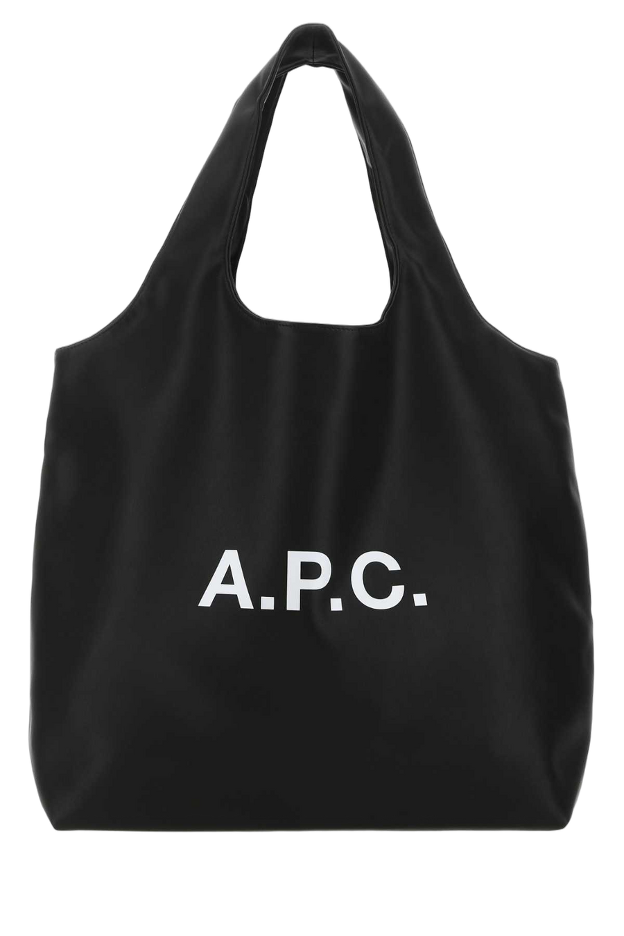 A.P.C. Exterior: 60% Polyurethane shoulder bag in black