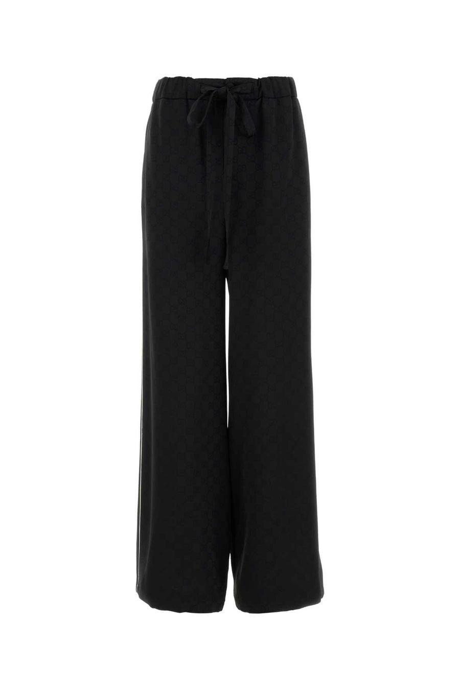 Gucci 55% Viscose trousers in black