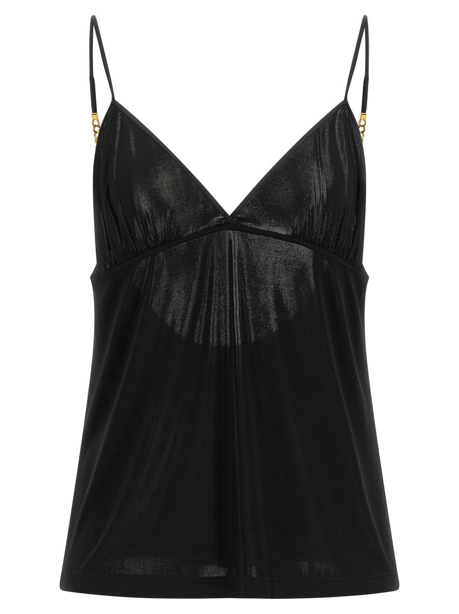Black Viscose Tank Tops