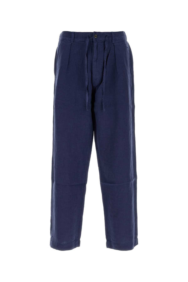 Navy Blue Linen Pant Newportnavy Exterior: Maglieria
