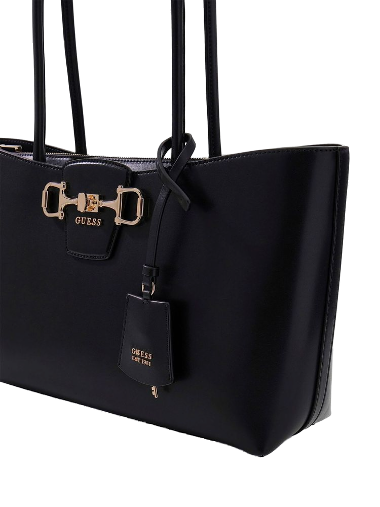 Guess 100% Polyurethane tote bag in black