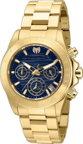 Technomarine Stainless steel case and bracelet watch in gold