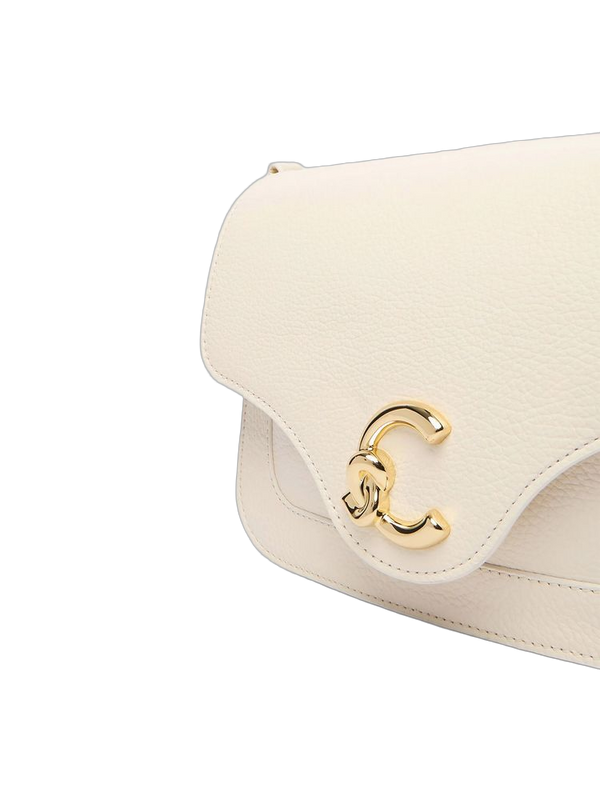Coccinelle 100% Cowhide; Lining: 100% Cotton; Inside: 56% Polyurethane shoulder bag in beige