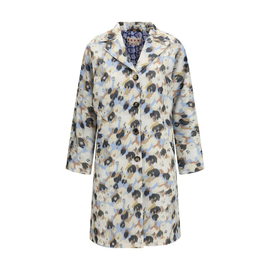 Multicolor Polyester Coat Clothing