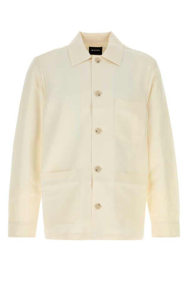 Ivory Jersey Shirt Openwhite Camicie