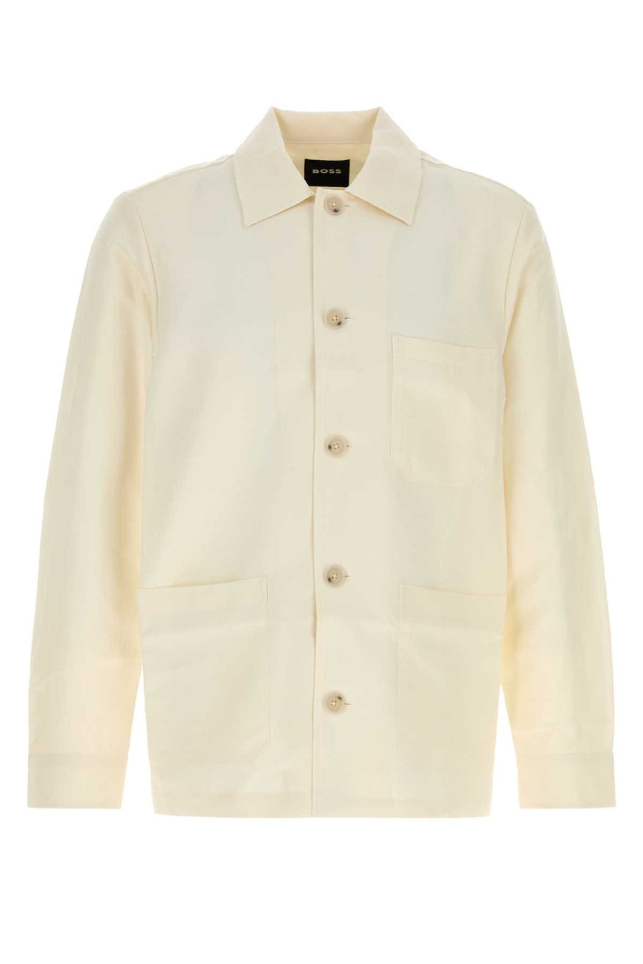 Ivory Jersey Shirt Openwhite Camicie