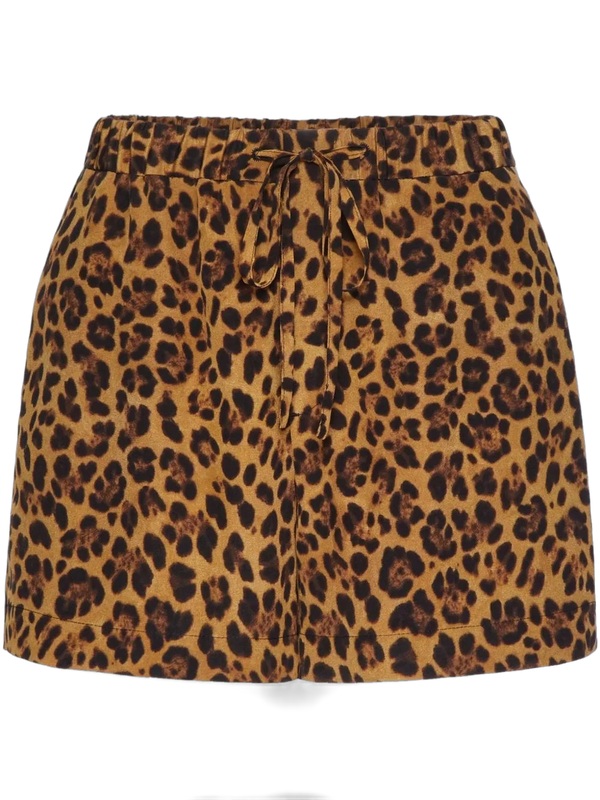 Valentino Crepe de chine shorts in brown