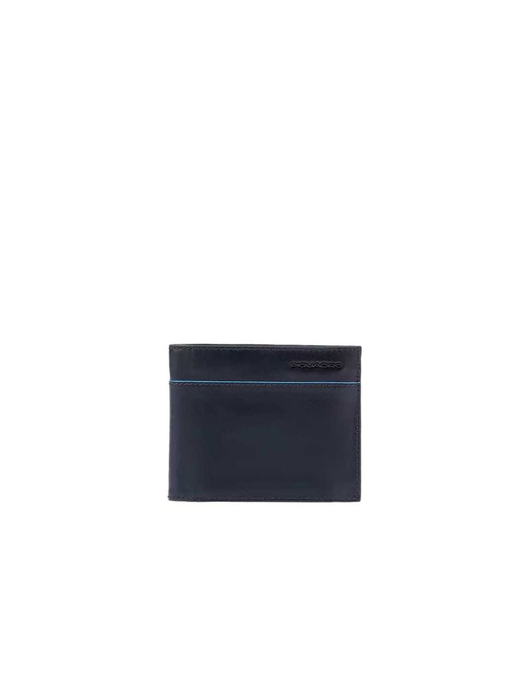Piquadro 100% Leather wallet in blue