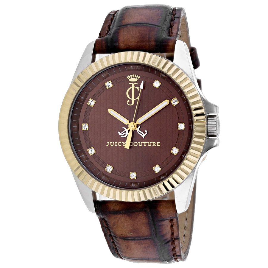 Juicy Couture Stainless steel case watch in brown