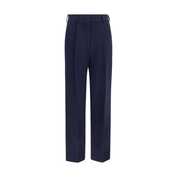 Blazé Milano 100% Fleece Wool Ovis Aries trousers in navy