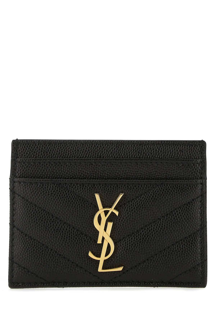 Black Leather Card Holder 1000 Portafogli