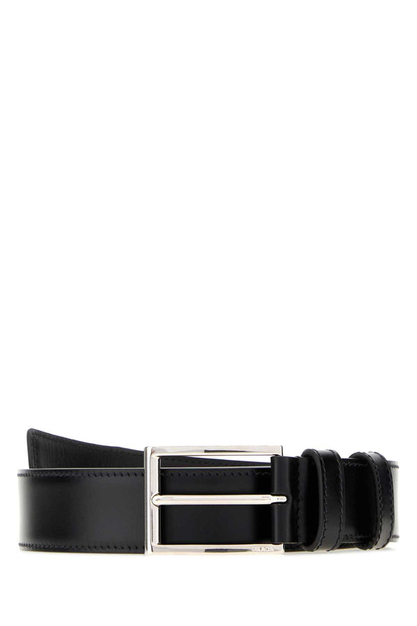 Prada 100% Vitello belt in black