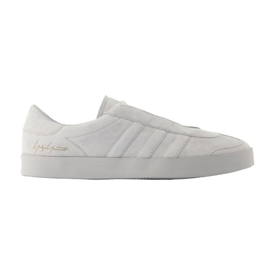 Y-3 calfskin sneakers in gray