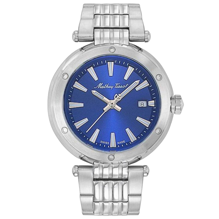 Mathey Tissot Stainless steel case watch in blue