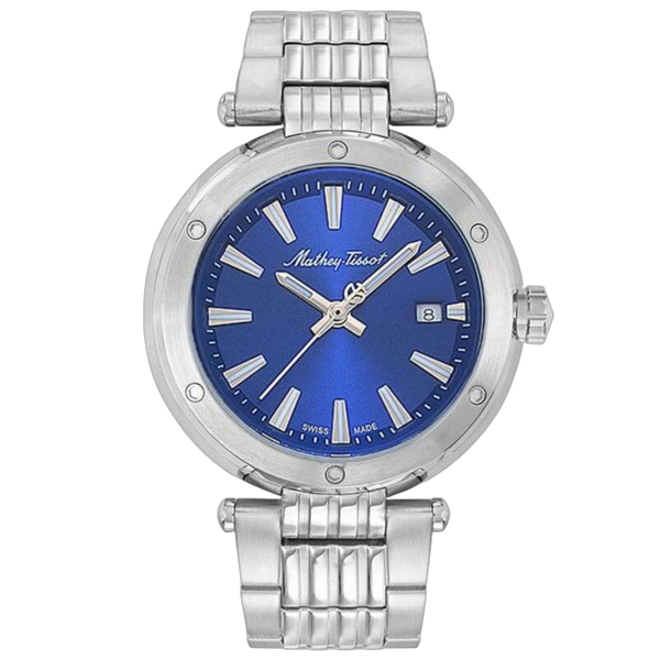 Mathey Tissot Stainless steel case watch in blue