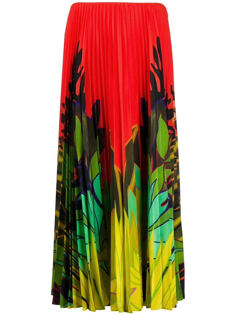 Valentino Silk skirt in red