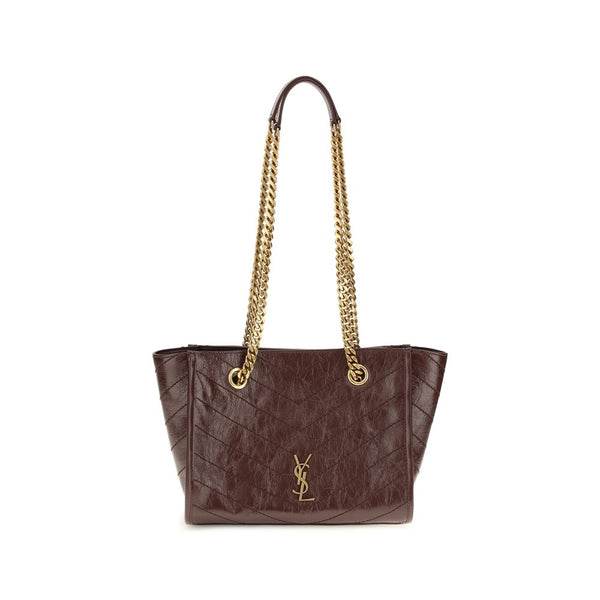 Saint Laurent 100% Calf Leather Bos Taurus shoulder bag in brown