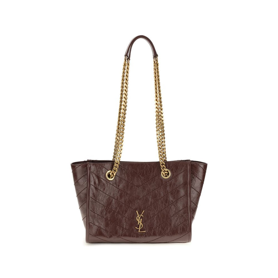 Saint Laurent 100% Calf Leather Bos Taurus shoulder bag in brown