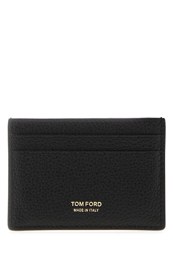 Tom Ford 100% Bovine leather card case in black