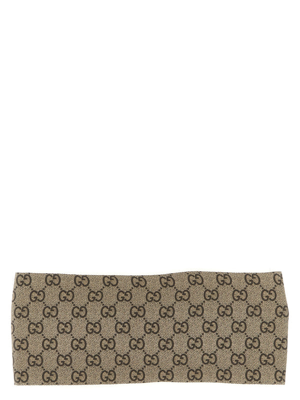 Gucci 100% Silk headband in beige