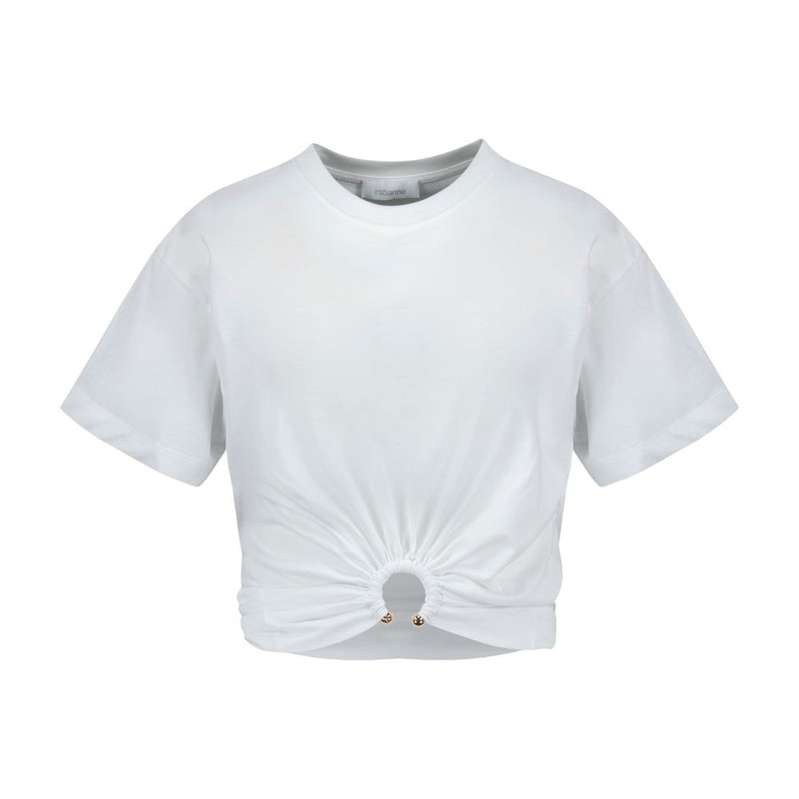 Rabanne Cotton t-shirt in ivory