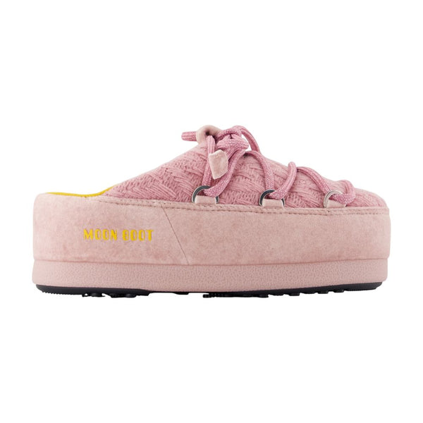 Moon Boot synthetic slipper in pink