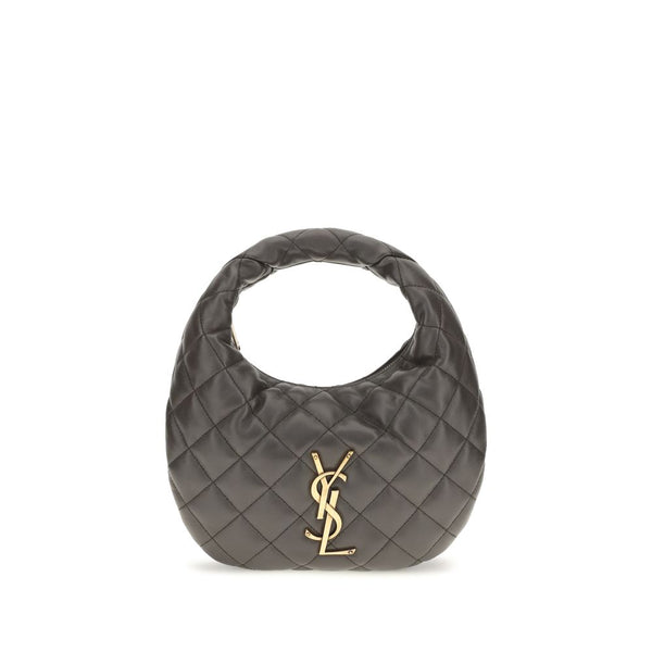 Saint Laurent 100% Lamb Ovis Aries mini bag in gray