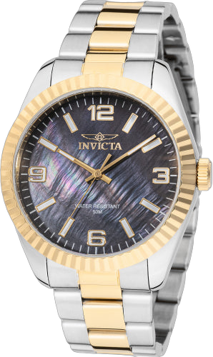 Invicta Stainless steel case and bracelet watch in black