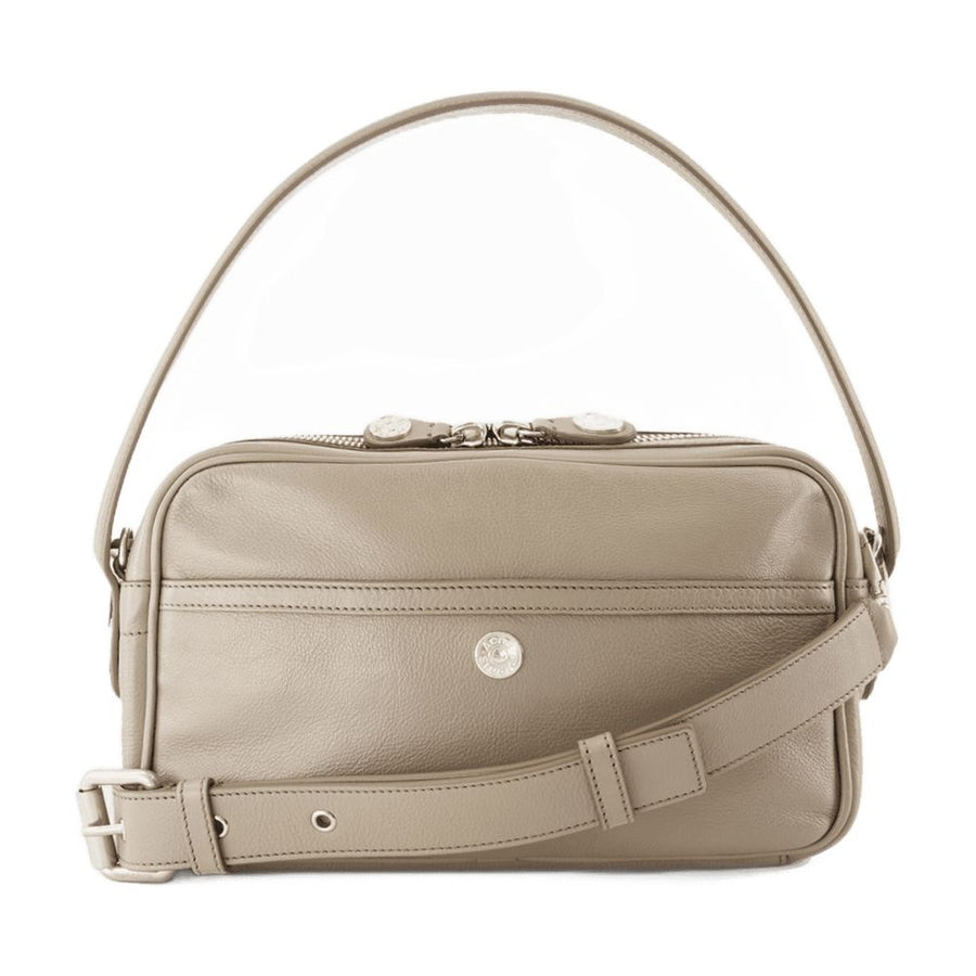 Acne Studios Calfskin shoulder bag in beige