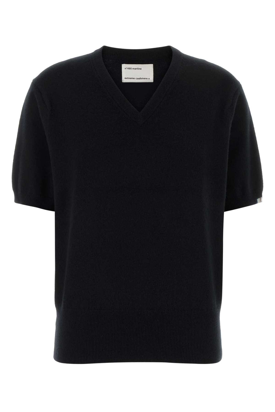 Black Stretch Cashmere Blend Nâ°490 Sweater Raven Maglieria