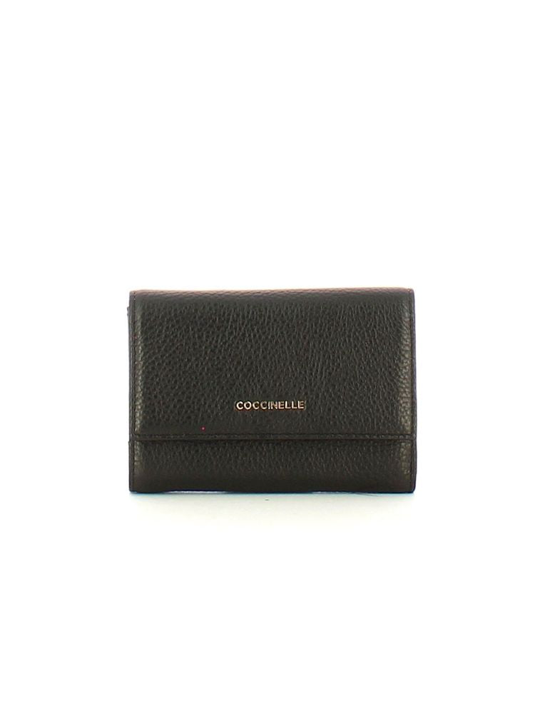 Coccinelle Wallet Black Cowhide Bags /