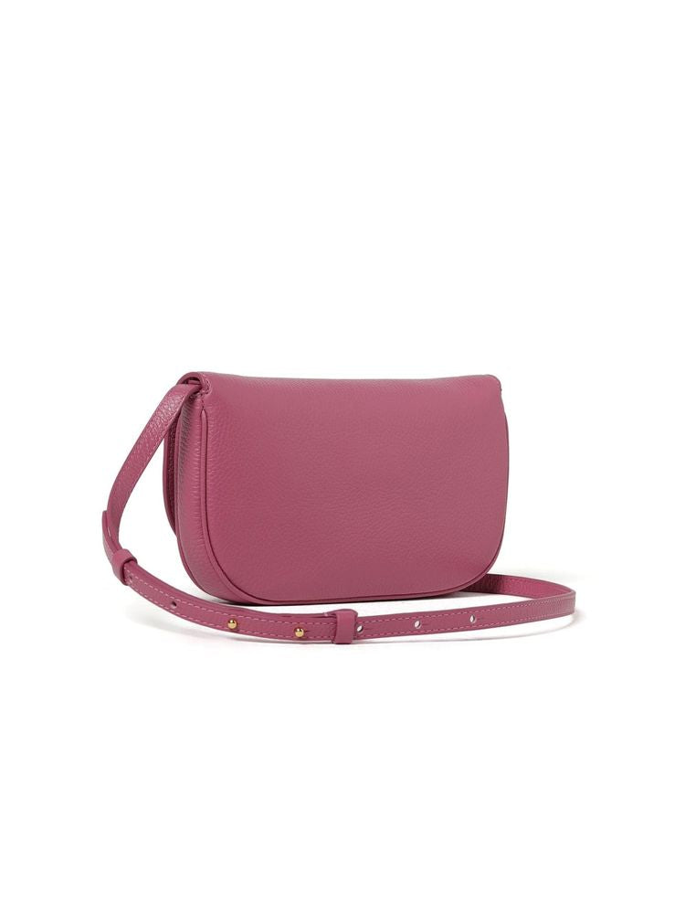 Coccinelle Cow leather crossbody bag in pink