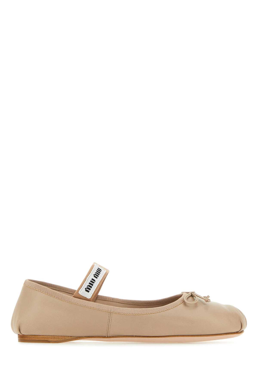 Powder Pink Leather Ballerinas Ninfea Ballerine