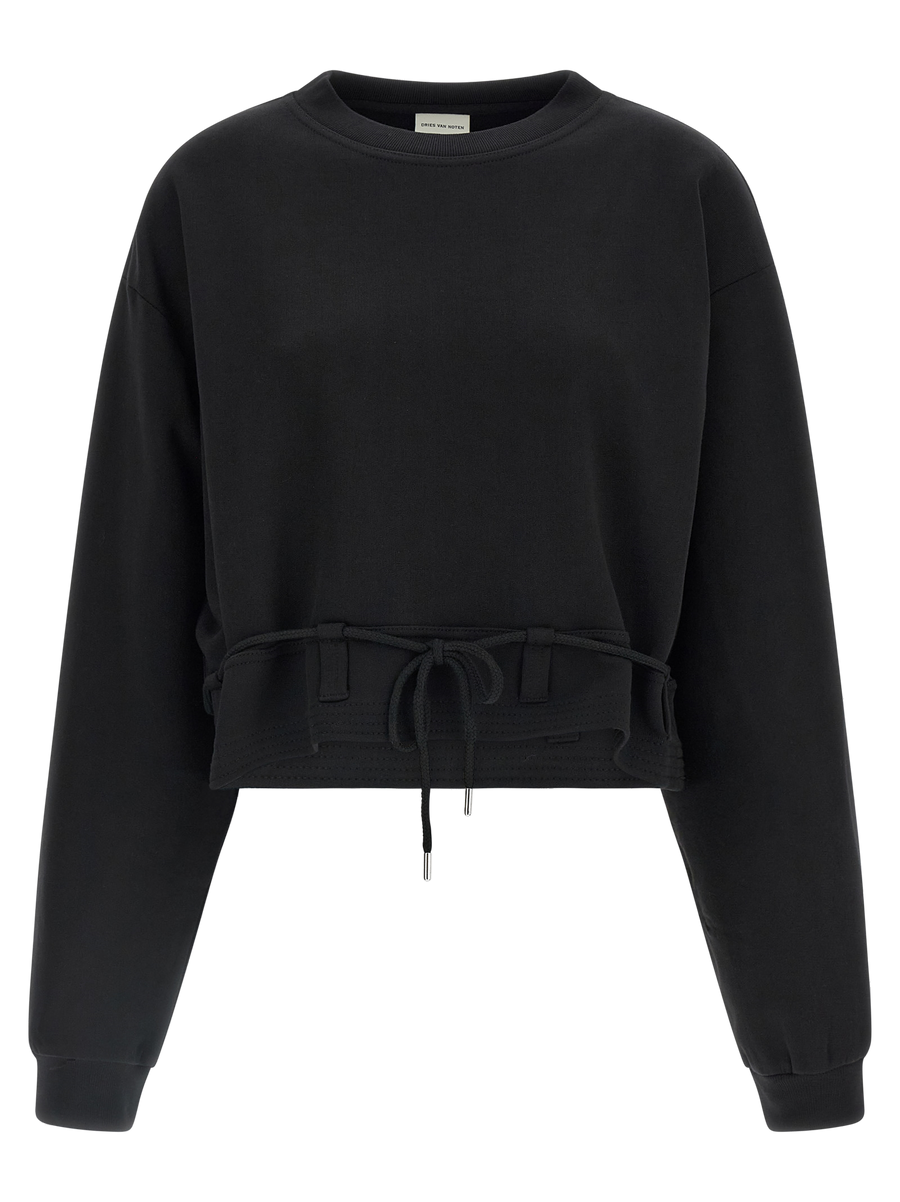 Dries Van Noten 100% Cotton sweatshirt in black