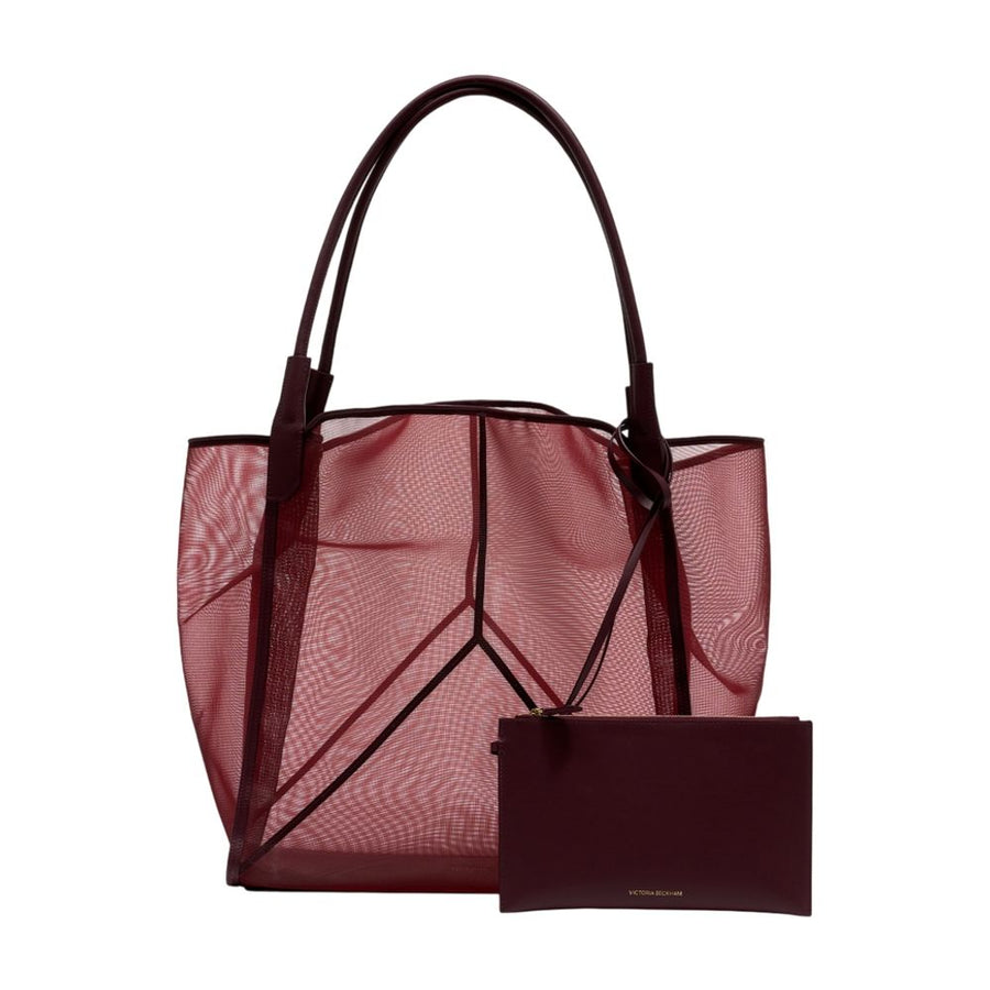 Victoria Beckham synthetic tote bag in burgundy