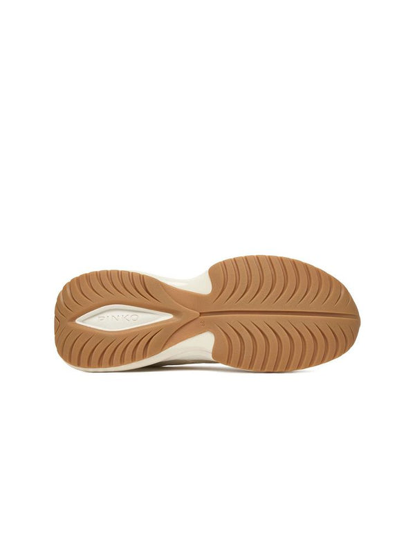 Pinko 54% Bos Taurus (Cow) sneaker in yogurt