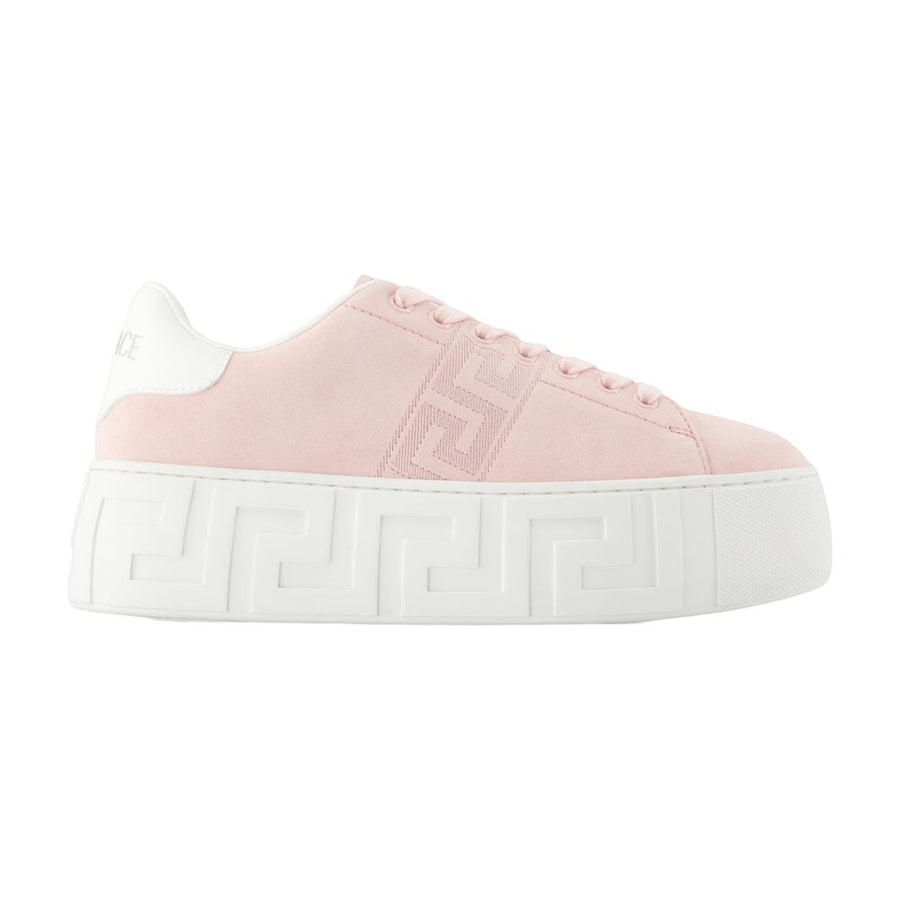 Versace Calfskin sneaker in pink