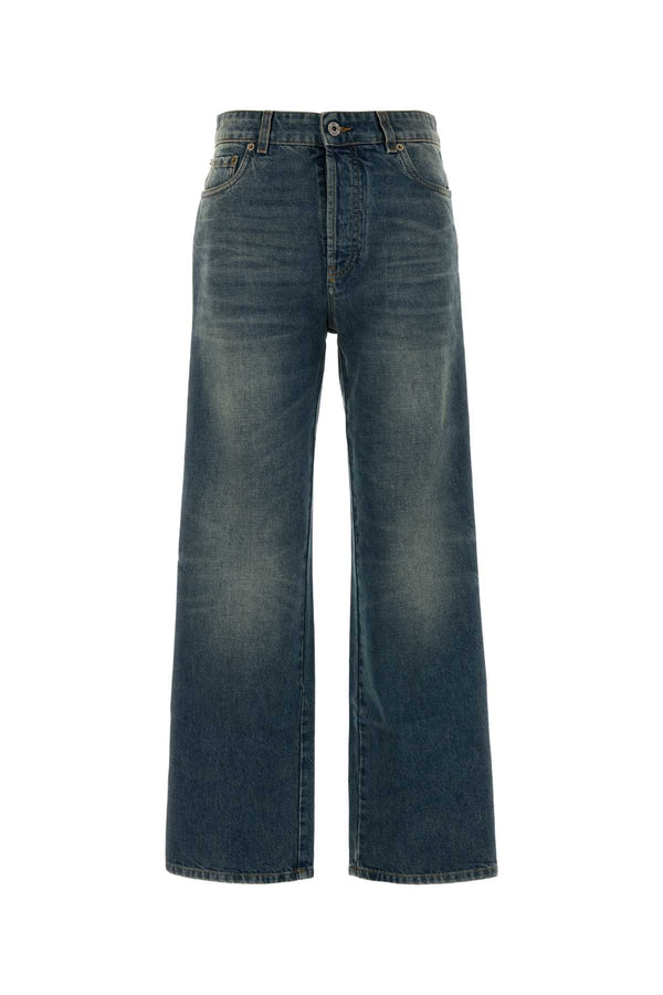 Denim Jeans Bleu Exterior: Cotton