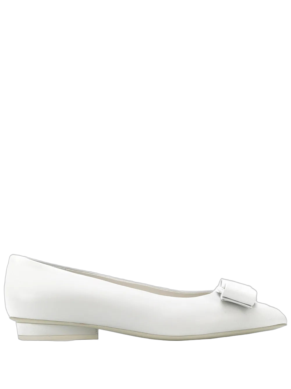 Ferragamo - Ferragamo Viva Ballerina Shoes White