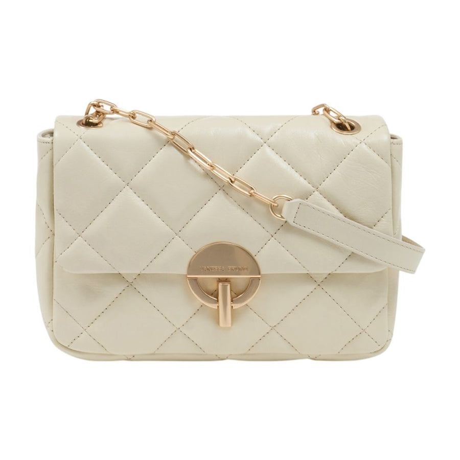 Vanessa Bruno Calfskin shoulder bag in beige