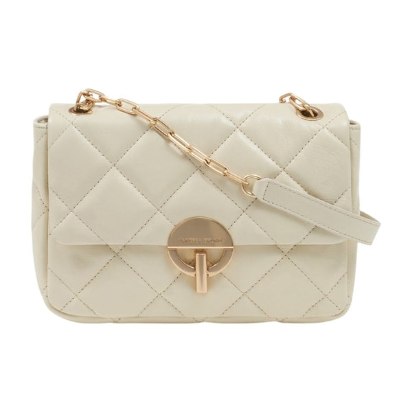 Vanessa Bruno Calfskin shoulder bag in beige