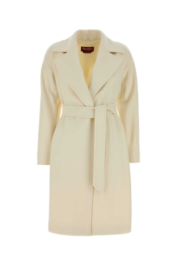 Mm Studio Exterior: 100% Virgin wool; Lining: 100% Viscose coat in white