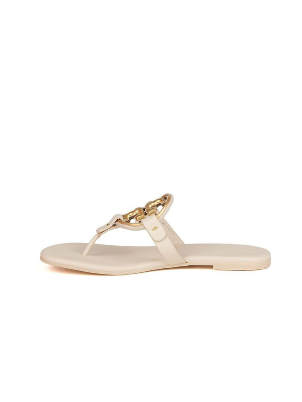Tory Burch Napa leather upper sandal in beige
