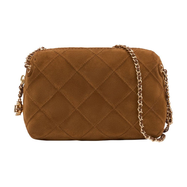 Tory Burch Lambskin crossbody bag in brown