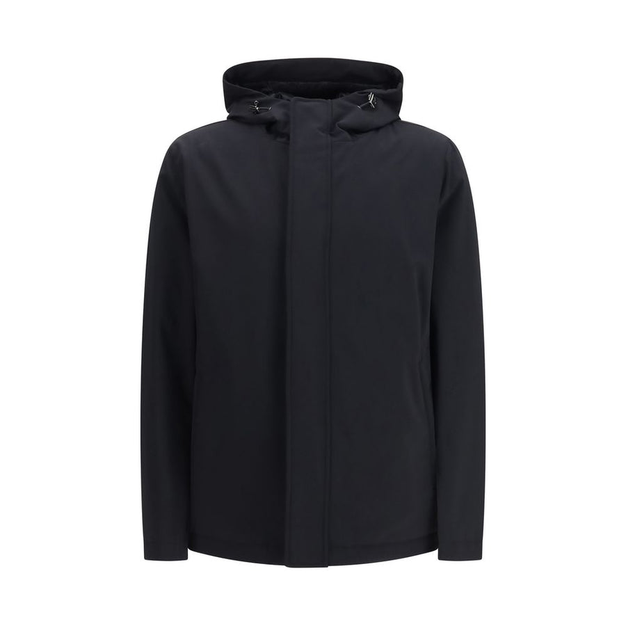 Black Polyester Shell Jacket Clothing