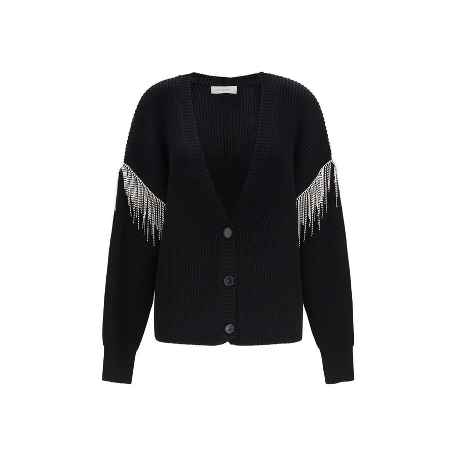 Black Wool Oves Aries Cardigan Clothing